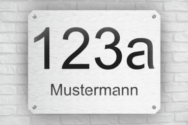 Hausnummer mit Nachname