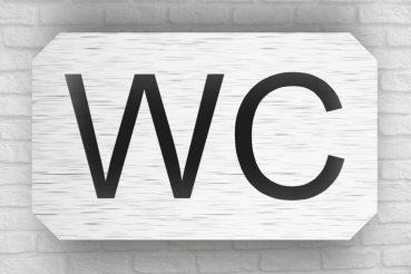 Tür-und Raumschilder, Materialstärke 1mm,WC