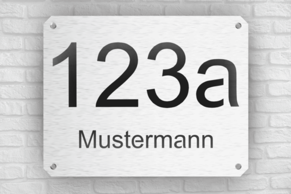 Hausnummer mit Nachname