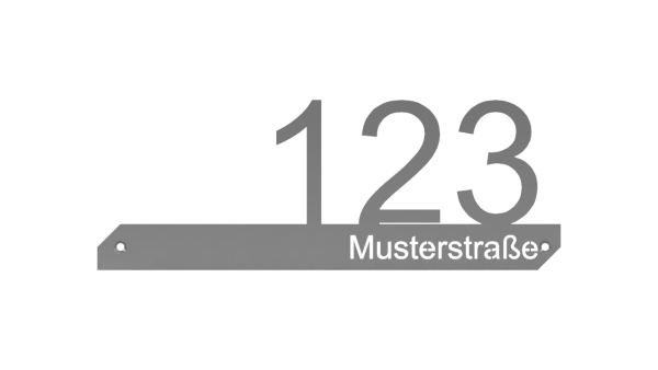 Hausnummer und Name